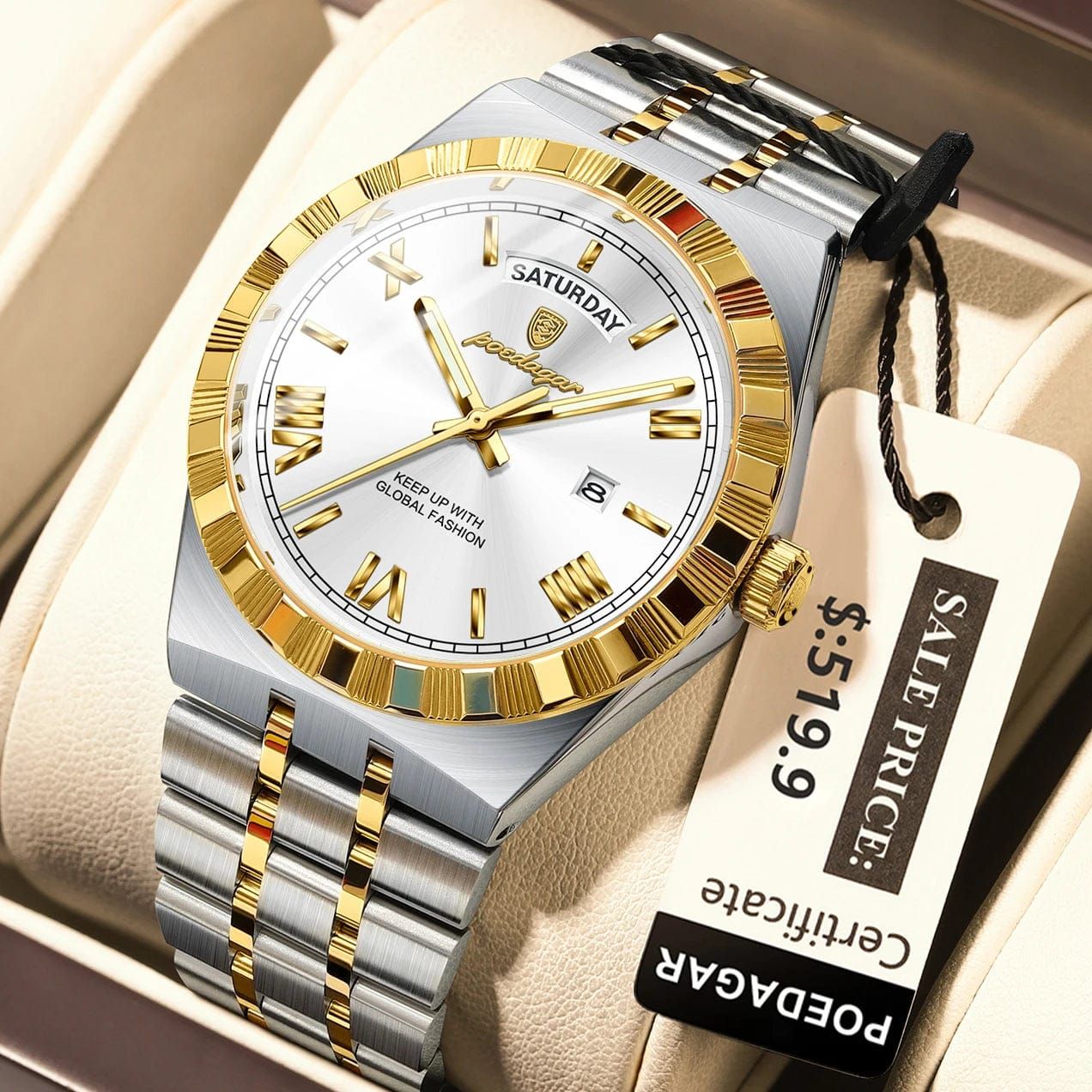 Luminous Quartz Men's Watch - Image 3