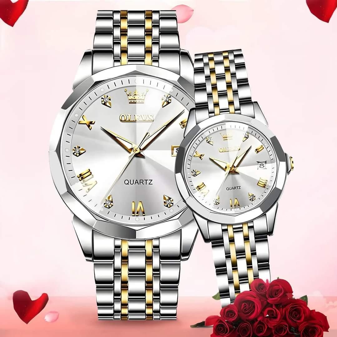 Olevs Couple Watch(With Box) - Image 3